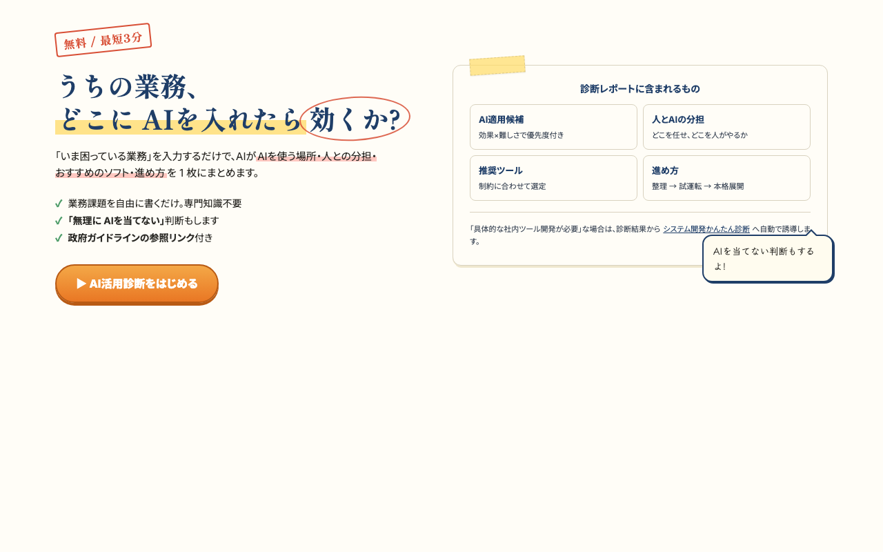 AI活用診断